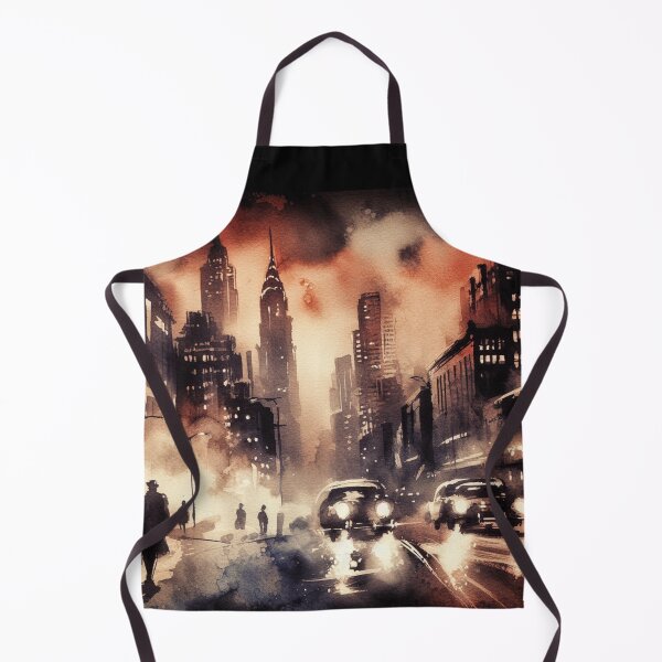 Item preview, 50s Noir poster Vintage City Road [Watercolor] designed and sold by RESToRAPTOR.