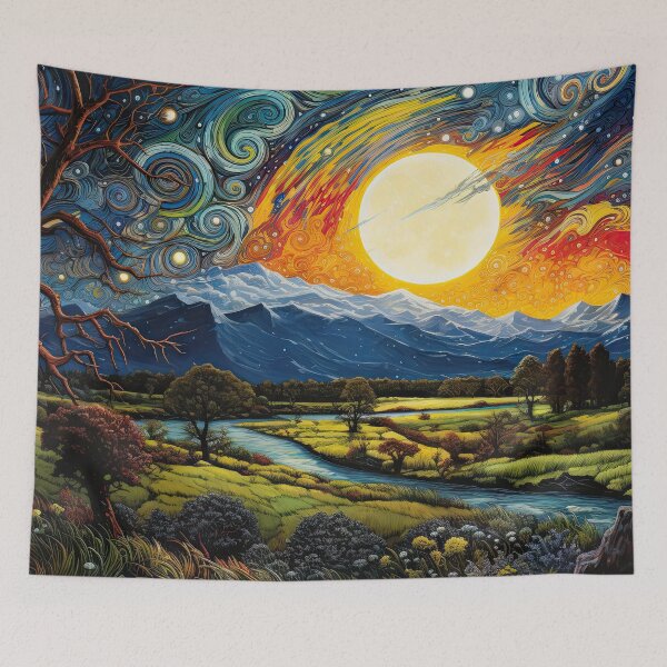 Item preview, Moonrise Gypsum Mountains designed and sold by OccultDreams.
