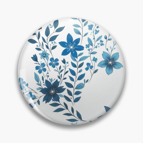 Item preview, blue flower designed and sold by Greydate.