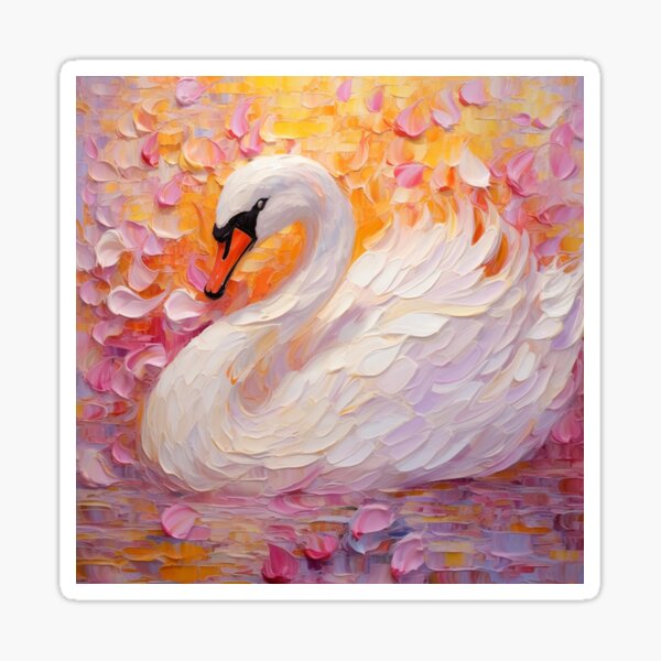 Item preview, The Impasto Collection - Swan in the Sun  designed and sold by PrincessaCharms.