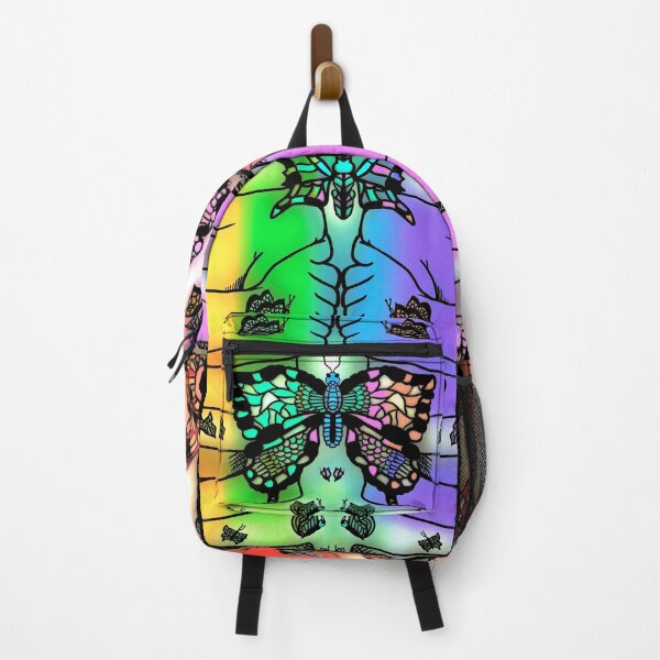 Item preview, Pastel Nervous Butterfly, abstract digital kaleidoscope butterfly art designed and sold by MayGreenAbgrall.