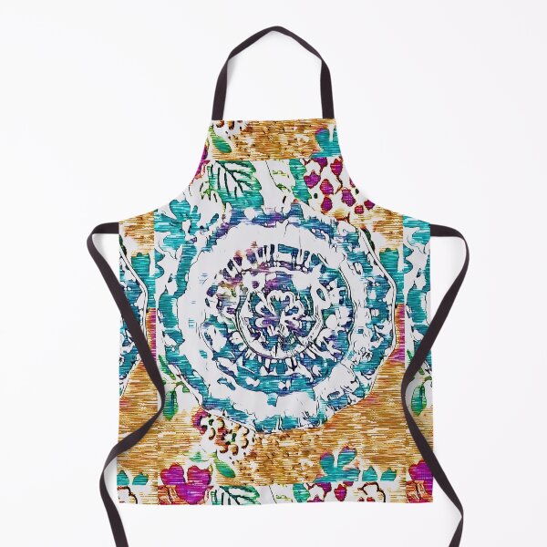 Item preview, Turquoise “mosaic” pattern designed and sold by Susan Gallup.