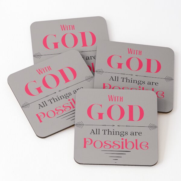 Item preview, With God All Things Are Possible designed and sold by Tripp Art Studio.
