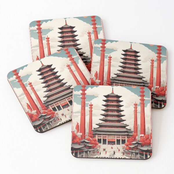 Item preview, Shenyang China Vintage Poster Tourism 2 designed and sold by TravelersGems.