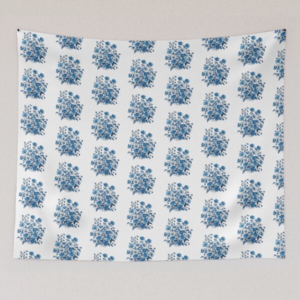 Item preview, blue flower designed and sold by Greydate.