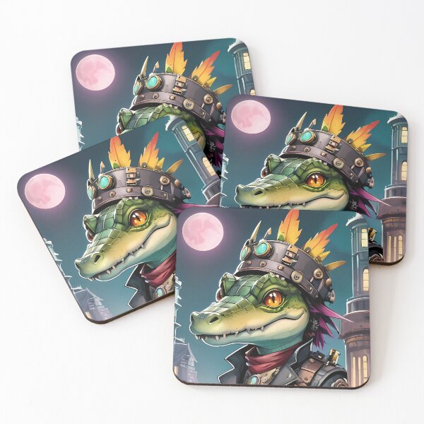 Item preview, Crimson Nocturne: Steampunk Crocodile in the Victorian City designed and sold by SCBlend.
