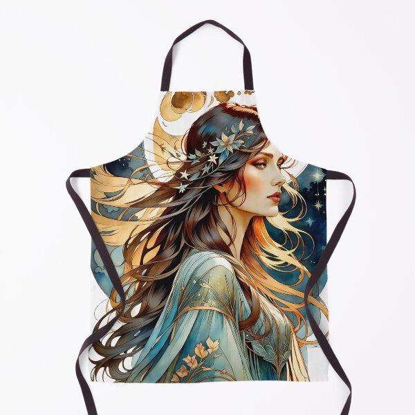 Item preview, Lady and the Moon designed and sold by Kallak-AI-Art.