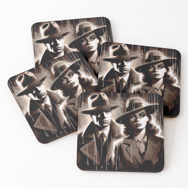 Item preview, 50s Noir poster Vintage Couple [Watercolor] designed and sold by RESToRAPTOR.