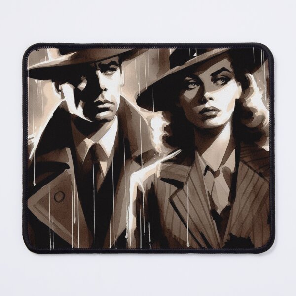 Item preview, 50s Noir poster Vintage Couple [Watercolor] designed and sold by RESToRAPTOR.