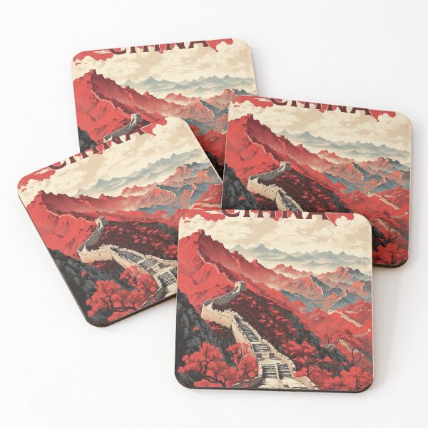 Item preview, The Great Wall of China Vintage Poster Tourism 4 designed and sold by TravelersGems.