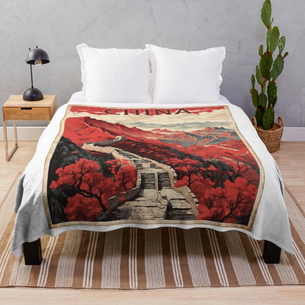 Item preview, The Great Wall of China Vintage Poster Tourism 4 designed and sold by TravelersGems.