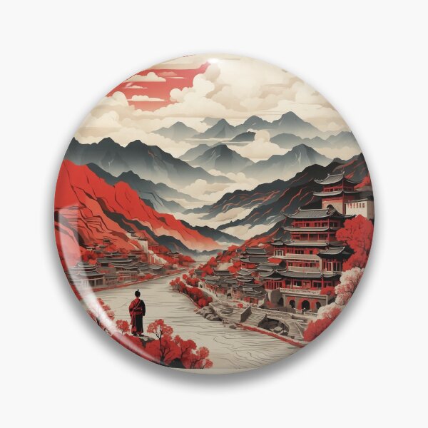 Item preview, Sichuan China Vintage Poster Tourism  designed and sold by TravelersGems.