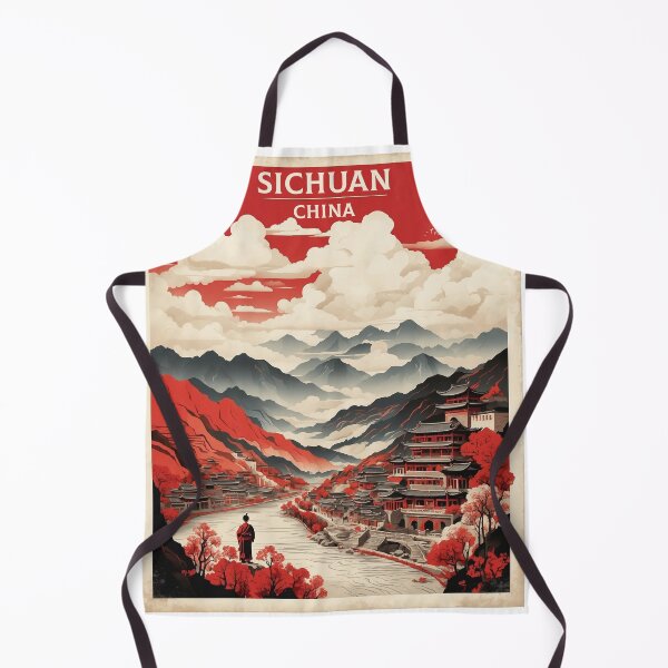 Item preview, Sichuan China Vintage Poster Tourism  designed and sold by TravelersGems.