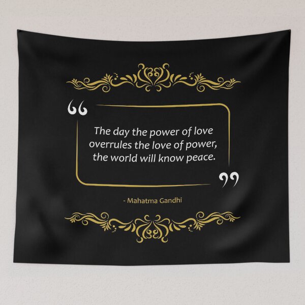 Item preview, Mahatma Gandhi Quote The power of love designed and sold by paragonDesign28.