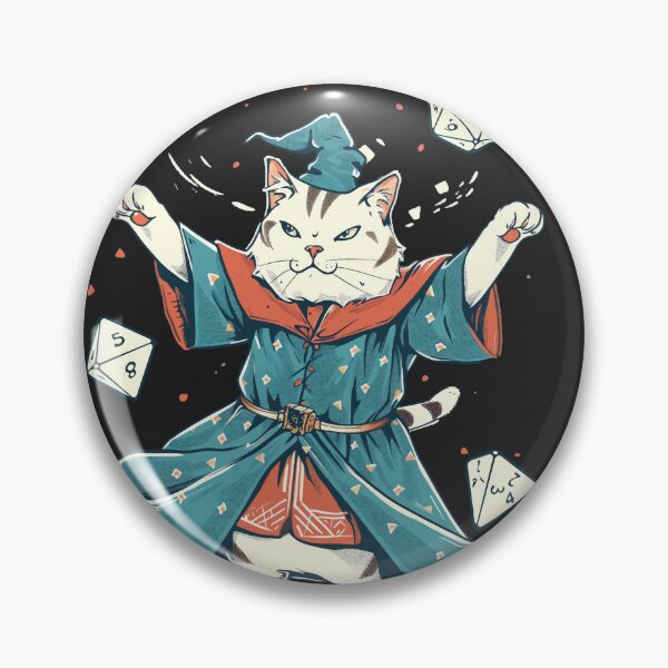 Item preview, The Dungeon Meowster - Retro DnD Player Cat Lover, Cat Pun, Cat Meme designed and sold by PrintShangri-La.