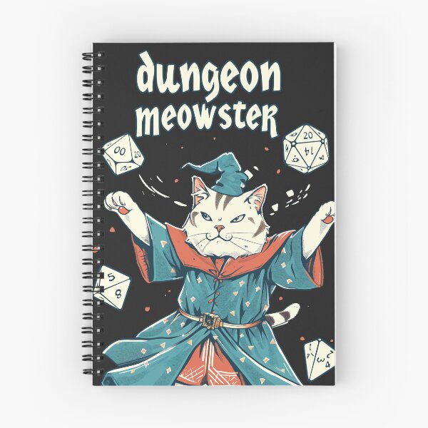 Item preview, The Dungeon Meowster - Retro DnD Player Cat Lover, Cat Pun, Cat Meme designed and sold by PrintShangri-La.