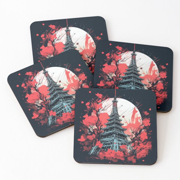 Item preview, Japanese Inspired Moonlit Tower designed and sold by EastsideFit.