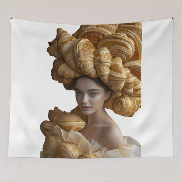 Item preview, Croissant Couture: Decadence in Elegance designed and sold by AI-Only Creations.