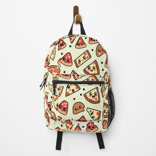 Item preview, Kawaii Smiling Pizza Slice Pattern designed and sold by PatternInArt.