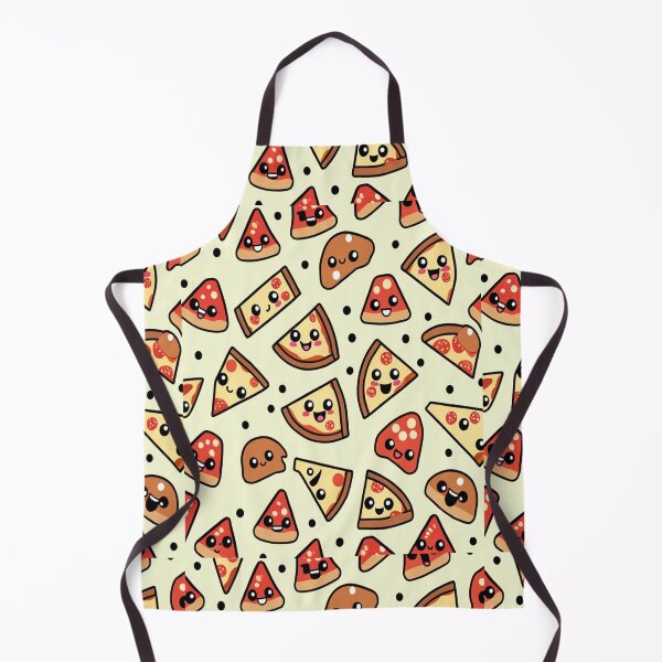 Item preview, Kawaii Smiling Pizza Slice Pattern designed and sold by PatternInArt.