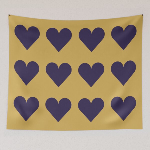Item preview, Large NAVY BLUE and  GOLD LOVE HEARTS designed and sold by RachelMacht.