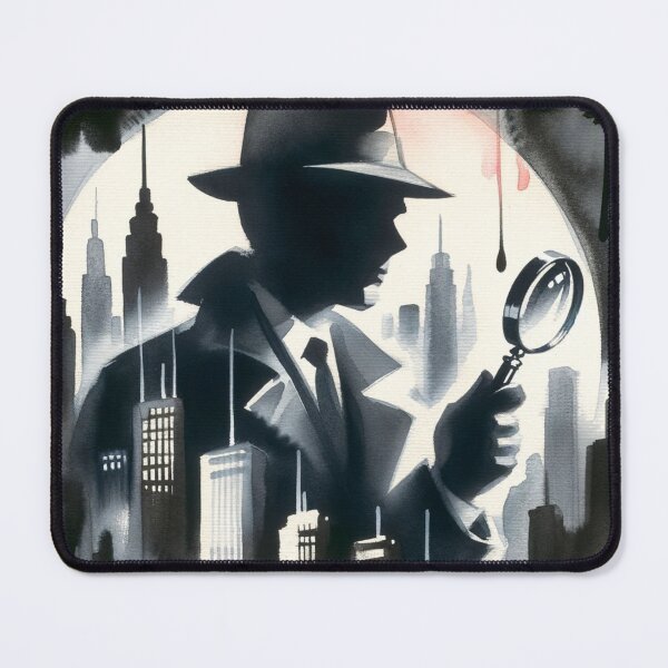 Item preview, 50s Noir poster Vintage Detective poster [Watercolor] designed and sold by RESToRAPTOR.