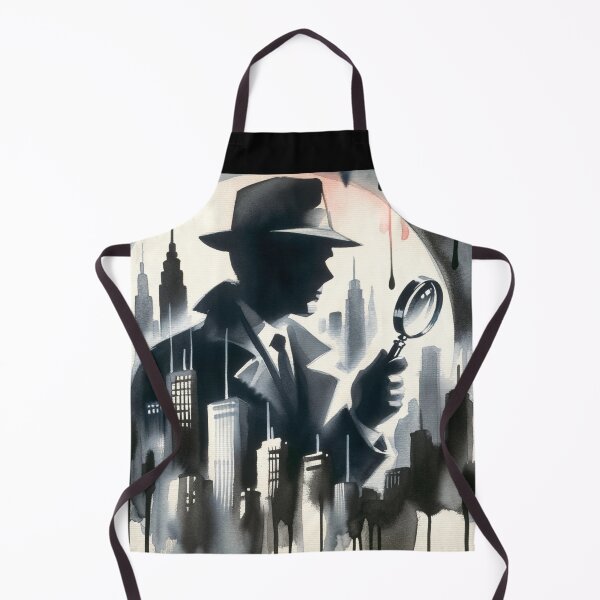 Item preview, 50s Noir poster Vintage Detective poster [Watercolor] designed and sold by RESToRAPTOR.
