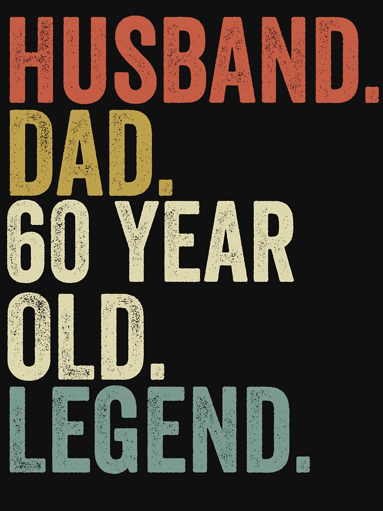 "Funny 60th birthday for men Vintage Dad born in 1964 Husband