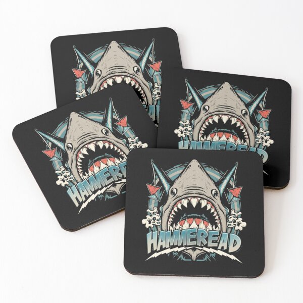 Item preview, Cute hammerhead shark teeth ocean fish  designed and sold by CaPhuna.