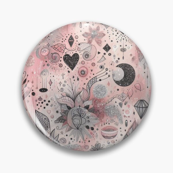 Item preview, Pink and grey aesthetic watercolor  designed and sold by CandyVenom.