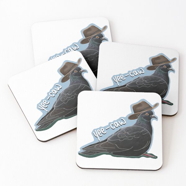 Item preview, yee-caw pigeon cowboy designed and sold by -breeeeeeee-.