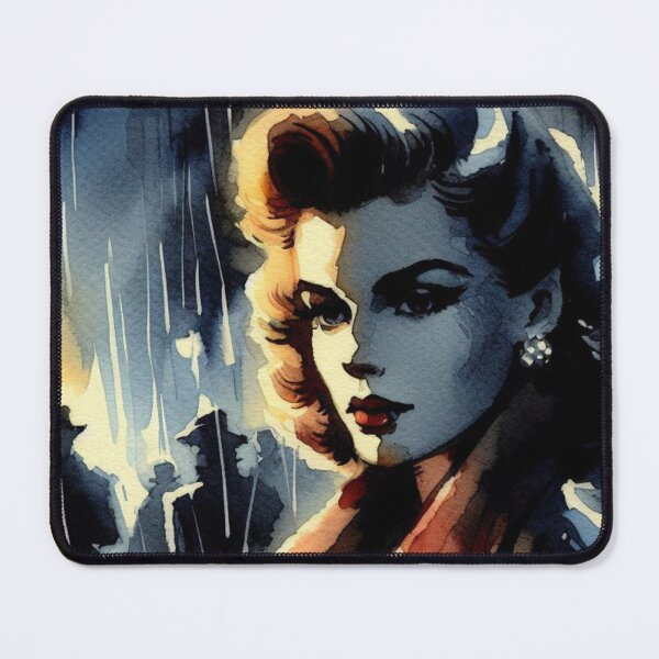 Item preview, 50s Noir poster Vintage Lady [Watercolor] designed and sold by RESToRAPTOR.