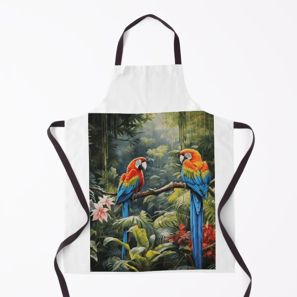 Item preview, Tropical rainforest, vibrant colors, exotic birds, lush vegetation, realistic, detailed, immersive designed and sold by Similce.