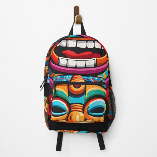 Item preview, Aztec mayan funny cartoon sculptures street design designed and sold by WickedAI.