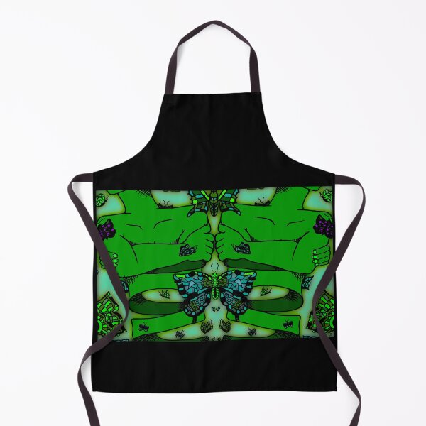 Item preview, Green Nervous Butterfly, abstract digital kaleidoscope butterfly art designed and sold by MayGreenAbgrall.