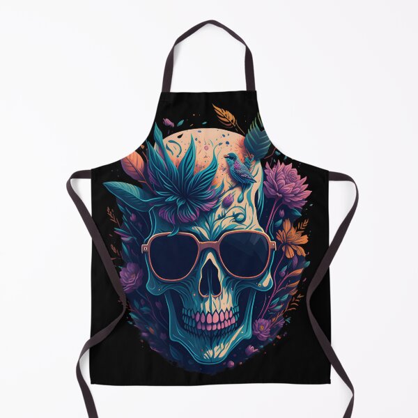 Item preview, Enchanted Nature Skull - Artistic Floral and Fauna designed and sold by AlphaTeez.