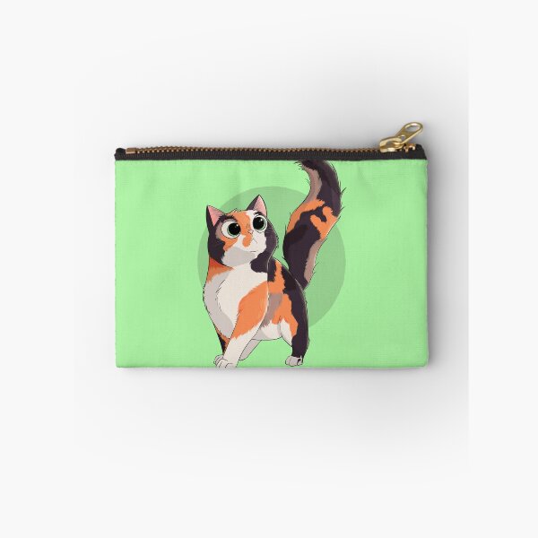 Item preview, Calico cat green background designed and sold by PacocaStore.