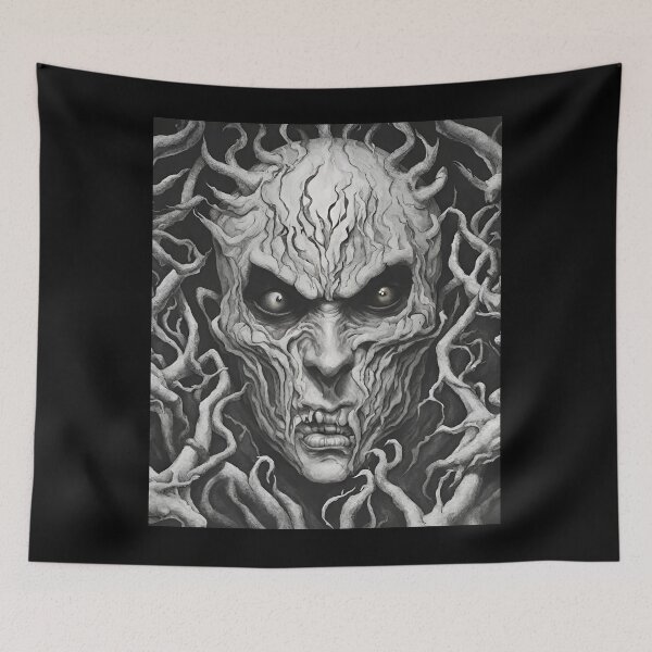 Item preview, my inner demons (scary demoniac head inner self) designed and sold by ClaClaSouL-Shop.