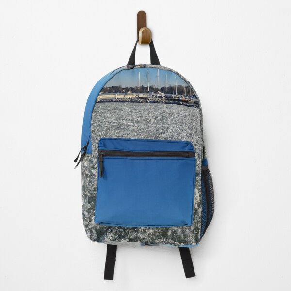 Item preview, Icy Lake with Vessels Relaxing, from Outside of the Pier designed and sold by Gaboro.