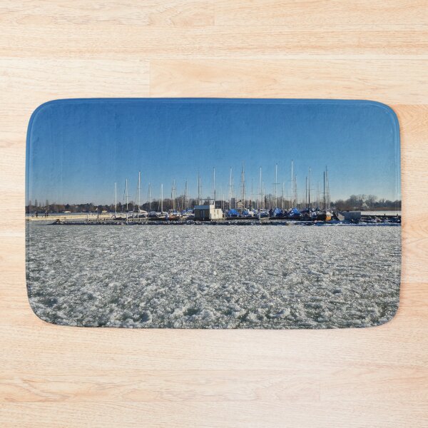 Item preview, Icy Lake with Vessels Relaxing, from Outside of the Pier designed and sold by Gaboro.