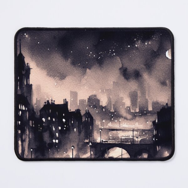 Item preview, 50s Noir poster Night City [Watercolor] designed and sold by RESToRAPTOR.
