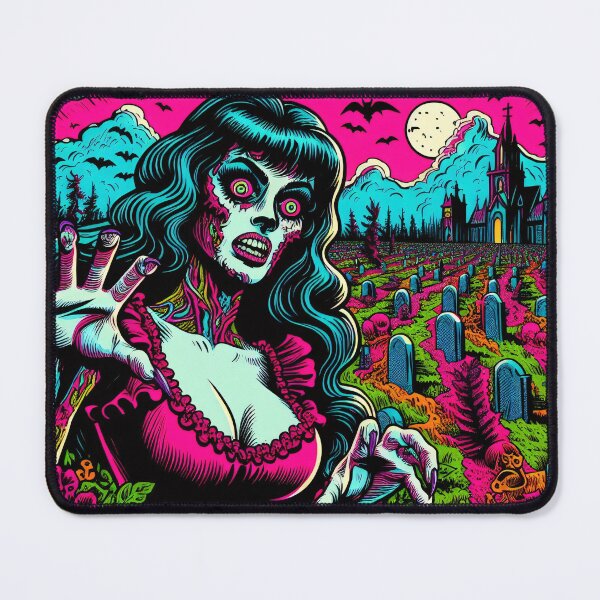Item preview, Trippy Psychedelic Monster Zombie Girl designed and sold by AIPixelMaster.