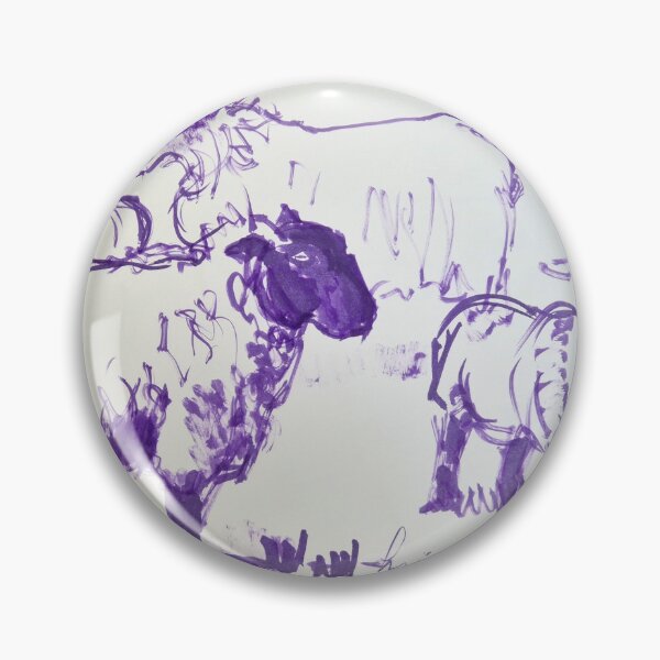 Item preview, Flock of Sheep Drawing with Violet Ink designed and sold by MikeJory.