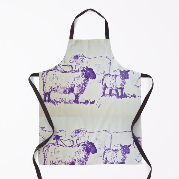 Item preview, Flock of Sheep Drawing with Violet Ink designed and sold by MikeJory.