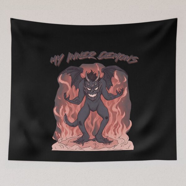 Item preview, My inner demons cartoon version designed and sold by ClaClaSouL-Shop.