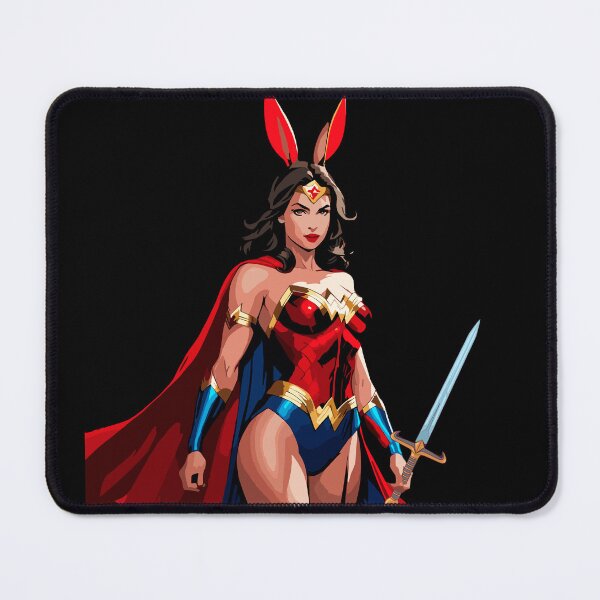 Item preview, wonder woman with rabbit ears designed and sold by Naymar Hernandez.