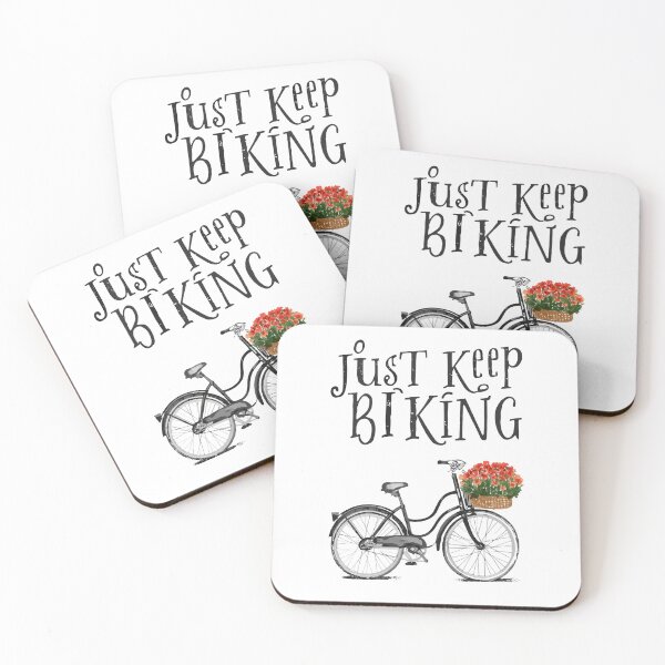 Item preview, Just Keep Biking Bicycle 6 designed and sold by Psycho-Crazy.