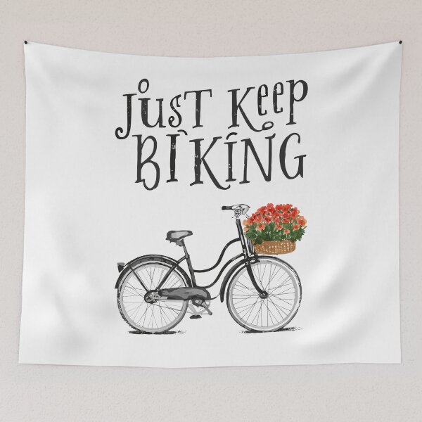 Item preview, Just Keep Biking Bicycle 6 designed and sold by Psycho-Crazy.
