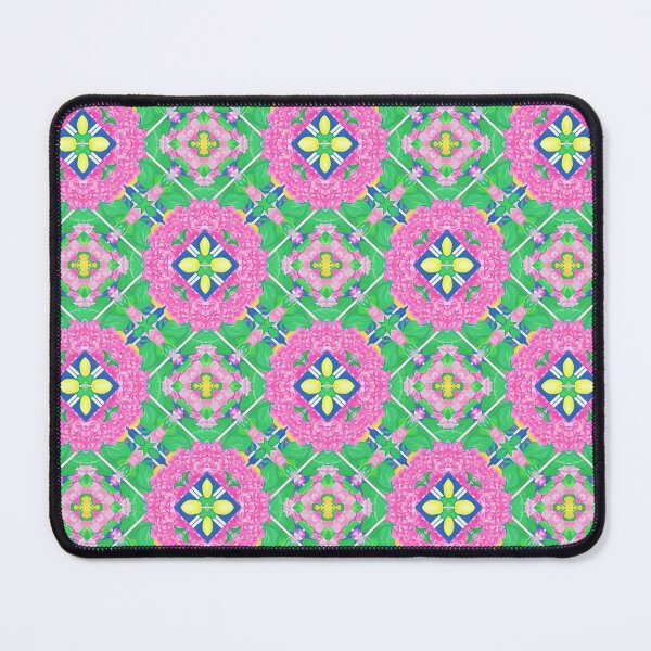 Item preview, Grandmillennial lemons and pink bougainvillea wreths on green designed and sold by SophieClimaArt.