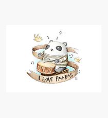 I love Pandas Photographic Print